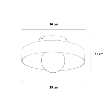plafonnier verre rond, applique murale en verre, luminaire plafond ou mur G9, lampe en verre dimmable, éclairage d’ambiance en verre, luminaire intérieur IP20