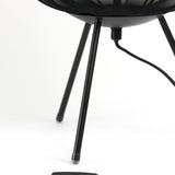 lampe table plumeria, lampe noire, luminaire noir, lampe de table design, éclairage intérieur, lampe décorative, lampe moderne, lampe 34x60