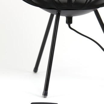 lampe table plumeria, lampe noire, luminaire noir, lampe de table design, éclairage intérieur, lampe décorative, lampe moderne, lampe 34x60