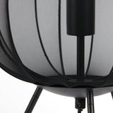 lampe table plumeria, lampe noire, luminaire noir, lampe de table design, éclairage intérieur, lampe décorative, lampe moderne, lampe 34x60