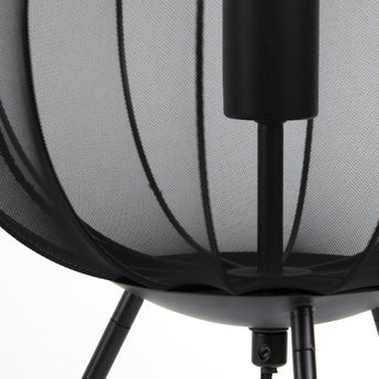 lampe table plumeria, lampe noire, luminaire noir, lampe de table design, éclairage intérieur, lampe décorative, lampe moderne, lampe 34x60