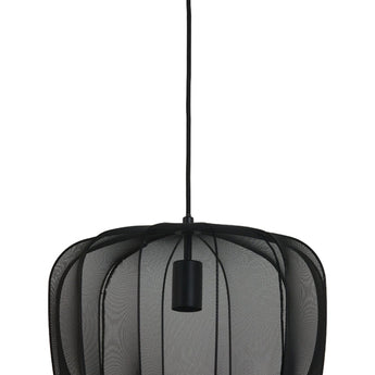 suspension plumeria, suspension noir, luminaire métallique, suspension 40x30, lampe plafond noir, suspension design, suspension moderne