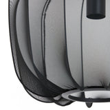 suspension plumeria, suspension noir, luminaire métallique, suspension 40x30, lampe plafond noir, suspension design, suspension moderne