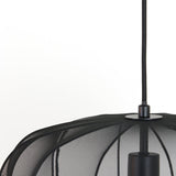 suspension plumeria, suspension noir, luminaire métallique, suspension 40x30, lampe plafond noir, suspension design, suspension moderne