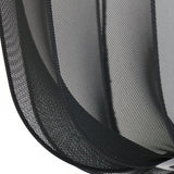 suspension plumeria, suspension noir, luminaire métallique, suspension 40x30, lampe plafond noir, suspension design, suspension moderne