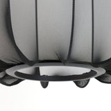 suspension plumeria, suspension noir, luminaire métallique, suspension 40x30, lampe plafond noir, suspension design, suspension moderne