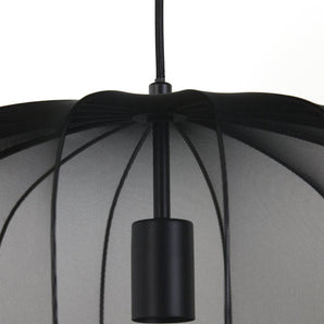 suspension plumeria, suspension noir, suspension 50x37, luminaire métallique, lampe plafond noir, suspension design, suspension moderne