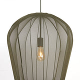 suspension plumeria, suspension vert foncé, luminaire métallique, suspension 50x60, lampe plafond vert, suspension design, suspension moderne