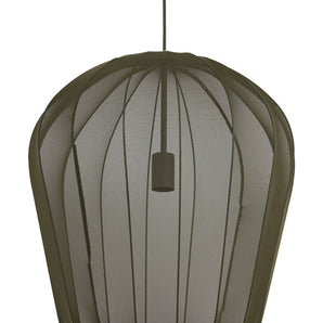 suspension plumeria, suspension vert foncé, luminaire métallique, suspension 50x60, lampe plafond vert, suspension design, suspension moderne