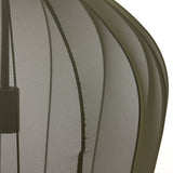 suspension plumeria, suspension vert foncé, luminaire métallique, suspension 50x60, lampe plafond vert, suspension design, suspension moderne