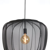 suspension plumeria, suspension noir, suspension 60x45, lampe plafond noir, luminaire métallique, suspension design