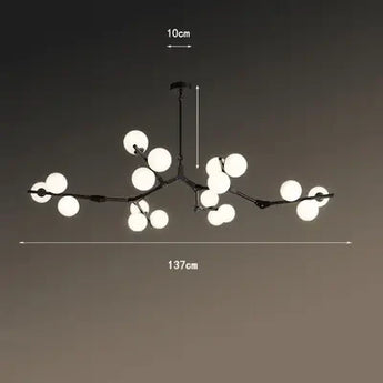 plafonnier verre cadre noir, plafonnier boules en verre, plafonnier salon moderne, lampe de plafond salle à manger