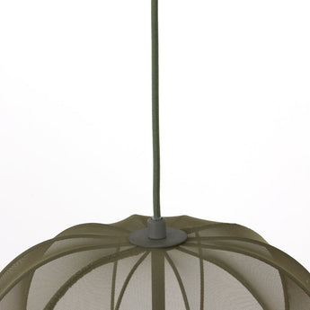 suspension plumeria, suspension vert foncé, luminaire métallique, suspension 34x40, lampe plafond vert, suspension design