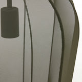 suspension plumeria, suspension vert foncé, luminaire métallique, suspension 34x40, lampe plafond vert, suspension design