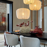 suspension plumeria, suspension sable, luminaire gaze, suspension 40x30, lampe plafond sable, suspension design, suspension moderne