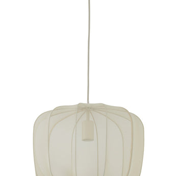 suspension plumeria, suspension sable, luminaire gaze, suspension 40x30, lampe plafond sable, suspension design, suspension moderne