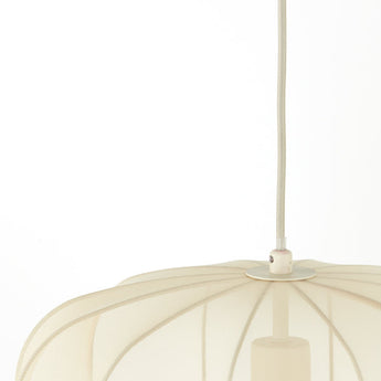 suspension plumeria, suspension sable, luminaire gaze, suspension 40x30, lampe plafond sable, suspension design, suspension moderne