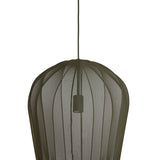 suspension plumeria, suspension vert foncé, luminaire métallique, suspension 42x50, lampe plafond vert, suspension design