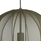 suspension plumeria, suspension vert foncé, luminaire métallique, suspension 42x50, lampe plafond vert, suspension design