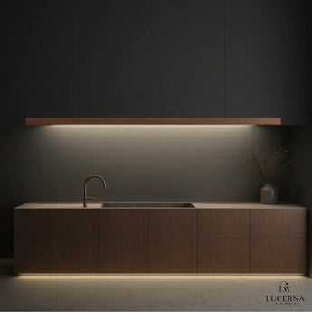 suspension en bois, lampe îlot de cuisine, suspension minimaliste, suspension LED dimmable, lampe salle à manger, éclairage cuisine