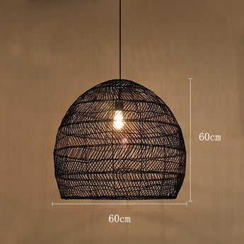 suspension en rotin, lampe suspendue rotin, luminaire naturel, suspension artisanale, lampe rotin beige, lampe rotin noir