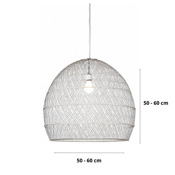 suspension en rotin, lampe suspendue rotin, luminaire naturel, suspension artisanale, lampe rotin beige, lampe rotin noir