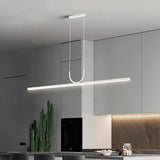 lampe de cuisine minimaliste, suspension cuisine LED intégrée, luminaire cuisine aluminium noir blanc, suspension cuisine moderne, lampe de cuisine dimmable