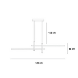 suspension moderne, suspension design table à manger, suspension LED intégrée, suspension dimmable télécommande