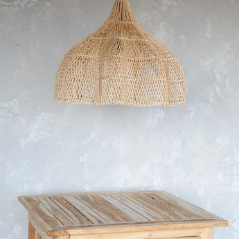 suspension rotin, suspension bohème, suspension naturelle, luminaire rotin, suspension design, suspension rotin tressé, lampe plafond rotin