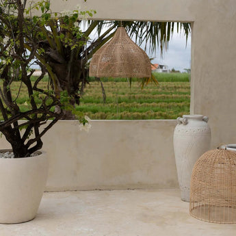 suspension rotin, suspension bohème, suspension naturelle, luminaire rotin, suspension design, suspension rotin tressé, lampe plafond rotin