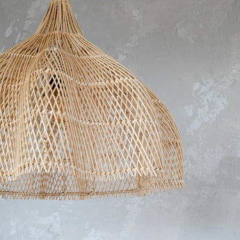 suspension rotin, suspension bohème, suspension naturelle, luminaire rotin, suspension design, suspension rotin tressé, lampe plafond rotin